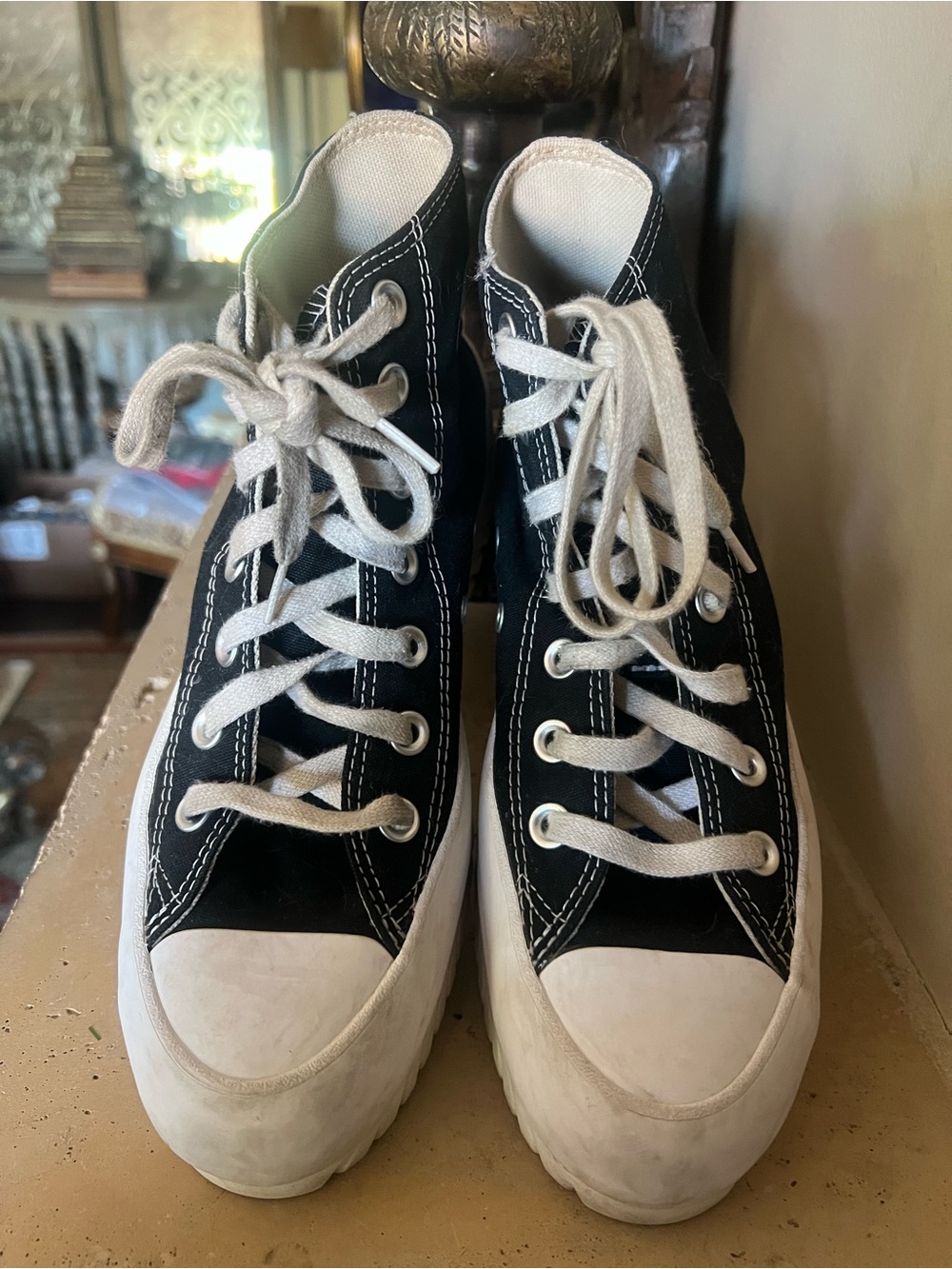 Converse Black and White High-Top Sneakers